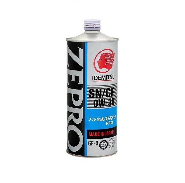 0W-30 IDEMITSU ZEPRO SN/CF GF-5 Масло моторное синтетическое 1л 3615001