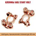 Клеммы АКБ в комплекте StartVOLT латунь, прижимная планка до 50 мм Asia type 3 SBT006